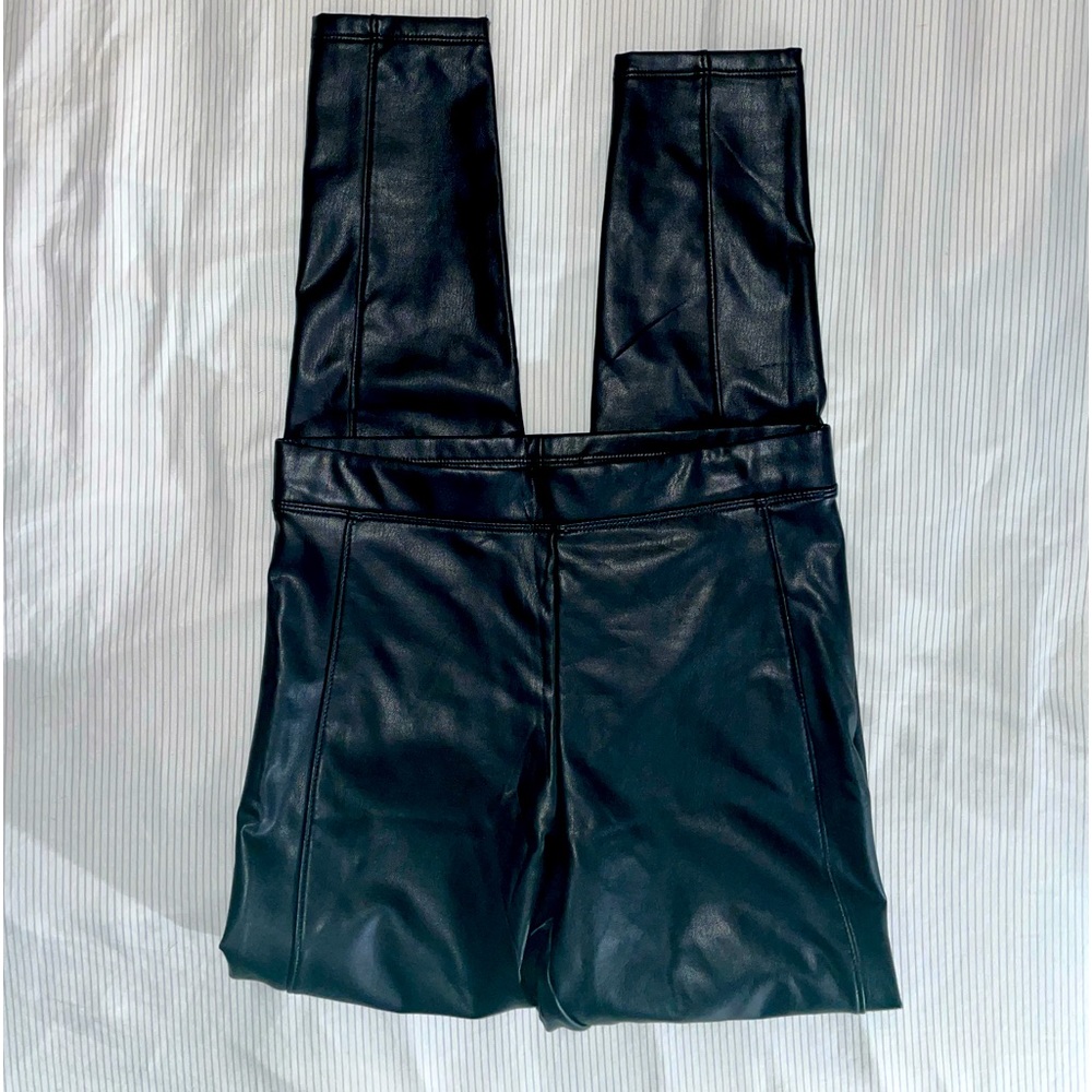 NWT Express pleather skinny high waisted leggings